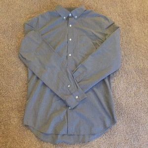 NWOT Old Navy Gray Button Down Shirt LT Slim
